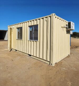 Kantoorcontainer 20 Voet met Airco – Geïsoleerd, Veilig en Multifunctioneel
