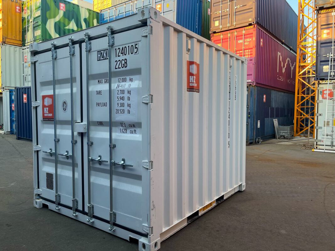 Nieuwe 10 Voet Maritieme Container – Wit RAL 9010