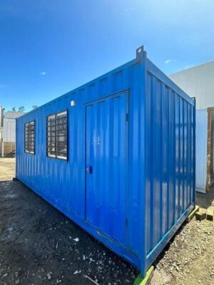Volledig Uitgeruste 20ft Kantoorcontainer – Geïsoleerd & Direct Inzetbaar