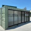 Nieuwe 20ft Kantoorcontainer met Airconditioning en Glazen Gevel