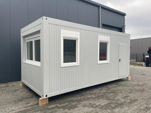 Volledig Uitgeruste en Geïsoleerde 20ft Kantoorcontainer – Klaar voor Gebruik