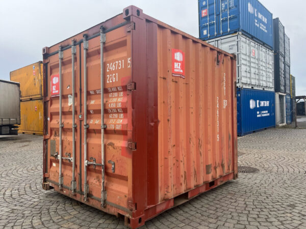 10 Voet Opslagcontainer – Rood – Tweedehands