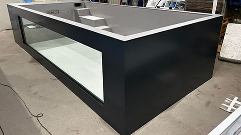 Polypropyleen Zwembad ElitePool Sport & Spa – 6,5 × 2,5 m met Panoramavenster, Schuifdak & Warmtepomp