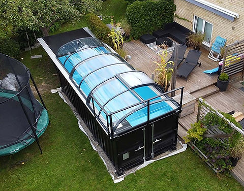 Premium Zwembadcontainer Klaar voor Gebruik met Schuifdak – 6,2 x 2,5 m