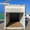 20 ft HC Container met Oprolpoorten (Lichtgrijs) – Versterkte Constructie