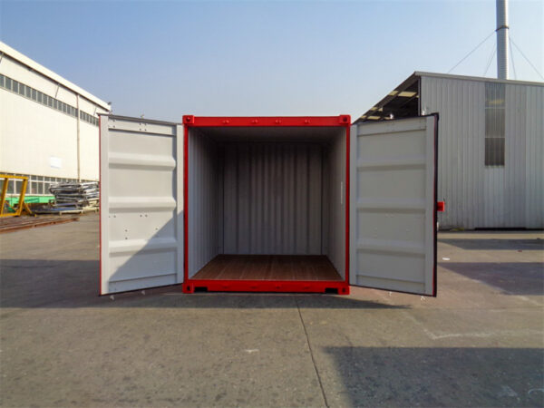 Nieuwe 10 Voet Maritieme Container – Rood – Corten Staal