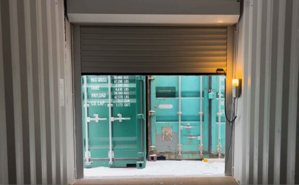20 ft HC Container met Oprolpoorten (Lichtgrijs) – Versterkte Constructie