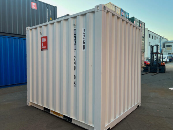 10 Voet Maritieme Container – IICL6 Kwaliteit, RAL 9010 Wit