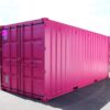 20ft Roze Kantoorcontainer – Compact, Modern en Veelzijdig