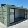 Nieuwe 20ft Kantoorcontainer met Airconditioning en Glazen Gevel