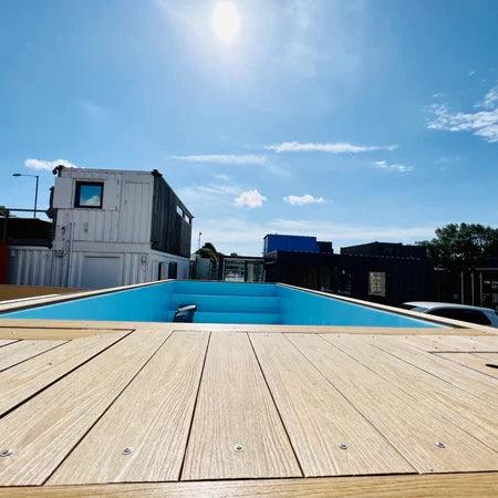 CUBE Container Pool 6 m – Verplaatsbaar Plug & Play Zwembad met Tegenstroom