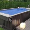 Containerzwembad 20 ft – Compact Multiniveau Model (Volledig Uitgerust)