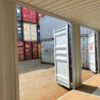 40 Voet High Cube Maritieme Container met 4 Zijkleppen – Grijs Okergeel