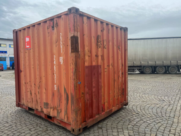 10 Voet Opslagcontainer – Rood – Tweedehands