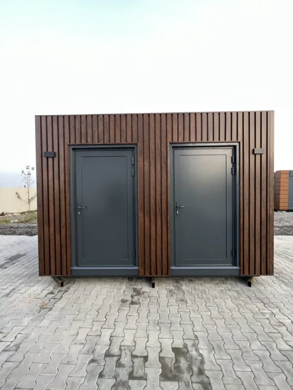 Premium Geïsoleerde Sanitaire Container met Aparte Douche en Toilet
