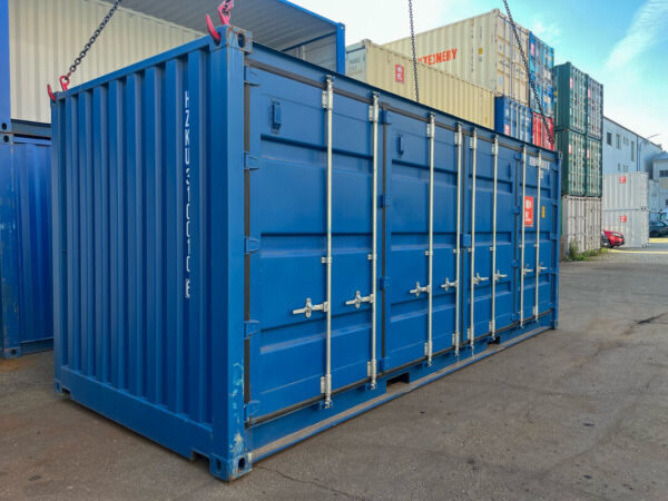 20 Voet Maritieme Container met Dubbele Zijklep – RAL 5010, IICL6, CSC Gecertificeerd