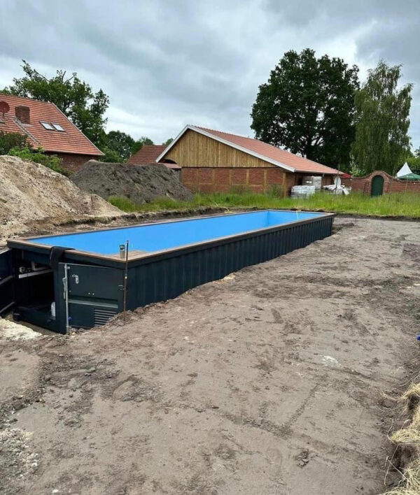 Containerzwembad 12 m – Volledig Uitgerust & Direct Klaar voor Gebruik
