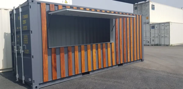 Snack-BOX Dynamic 20′ – Modulaire Container voor Fastfood & Events
