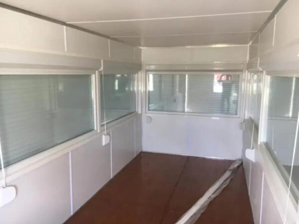 20ft Geïsoleerde Observatiecontainer – Mobiele Kantoorunit met Panoramische Ramen