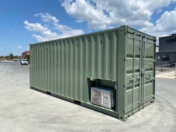 Nieuwe 20ft Kantoorcontainer met Airconditioning en Glazen Gevel