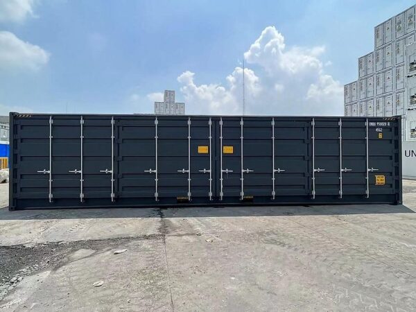 40 Voet HC Open Side Container – Tweedehands met volledige zijklep en dubbele deuren