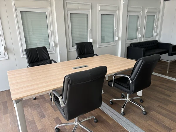 Modulaire Kantoorunit – 4 Modules (6,00 × 9,72 m) met Kantine en Sanitair
