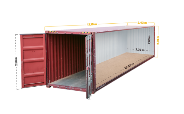 40ft Standaard Zeecontainer – Tweedehands | ISO & CSC Gecertificeerd