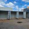 40 Voet High Cube Maritieme Container met 4 Zijkleppen – Grijs Okergeel