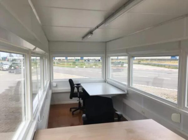 20ft Geïsoleerde Observatiecontainer – Mobiele Kantoorunit met Panoramische Ramen