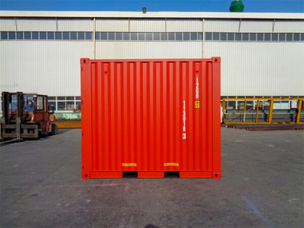 Nieuwe 10 Voet Maritieme Container – Rood – Corten Staal