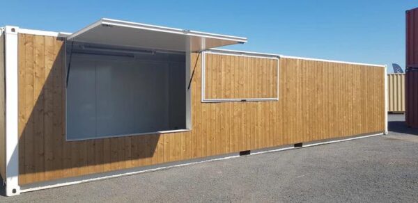 40' Houten Bar Container – Premium Commercieel Ruimte