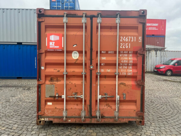10 Voet Opslagcontainer – Rood – Tweedehands