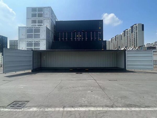 40 Voet HC Open Side Container – Tweedehands met volledige zijklep en dubbele deuren