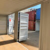 40 Voet High Cube Maritieme Container met 4 Zijkleppen – Grijs Okergeel