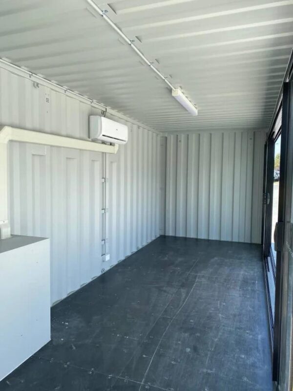 Nieuwe 20ft Kantoorcontainer met Airconditioning en Glazen Gevel
