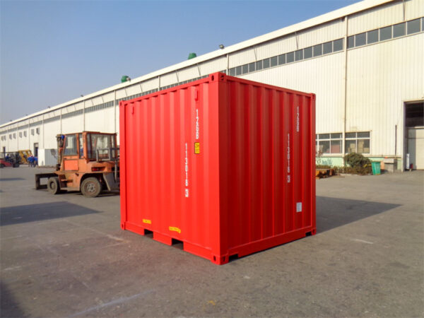 Nieuwe 10 Voet Maritieme Container – Rood – Corten Staal
