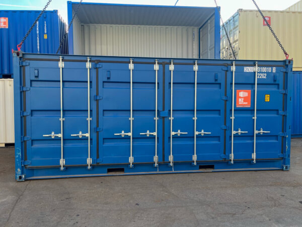20 Voet Maritieme Container met Dubbele Zijklep – RAL 5010, IICL6, CSC Gecertificeerd