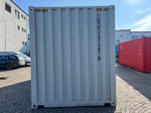 20 ft HC Container met Oprolpoorten (Lichtgrijs) – Versterkte Constructie