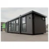 30ft Kantoorcontainer met Complete Badkamer, Keuken en Houten Afwerking