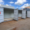 40 Voet High Cube Maritieme Container met 4 Zijkleppen – Grijs Okergeel