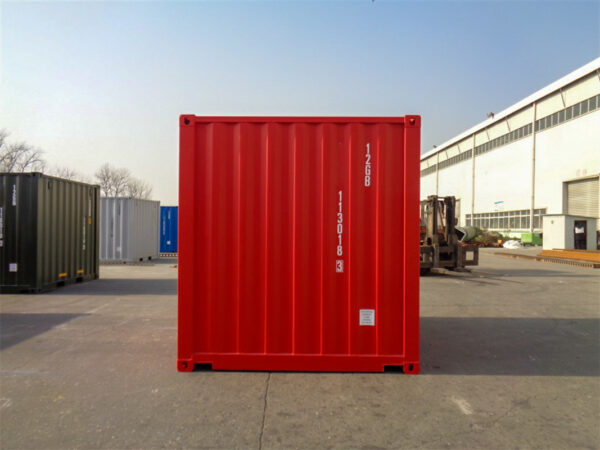 Nieuwe 10 Voet Maritieme Container – Rood – Corten Staal