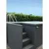 Mobiele Zwembadcontainer van Staal – 5,25 m met Geïntegreerde Technische Ruimte