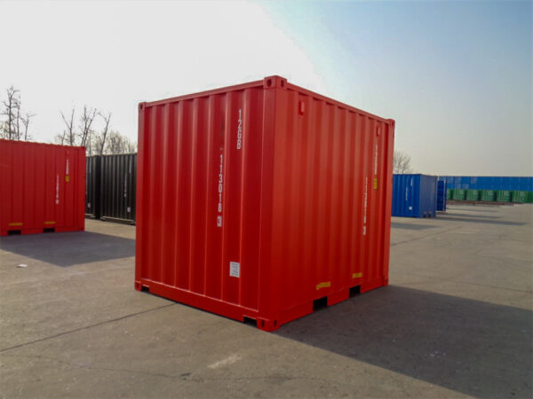 Nieuwe 10 Voet Maritieme Container – Rood – Corten Staal