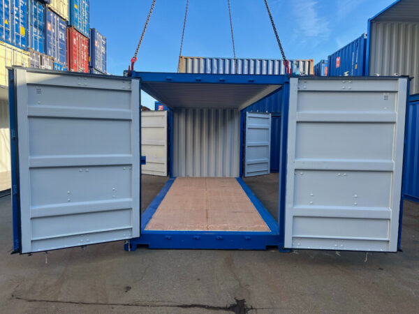 20 Voet Maritieme Container met Dubbele Zijklep – RAL 5010, IICL6, CSC Gecertificeerd