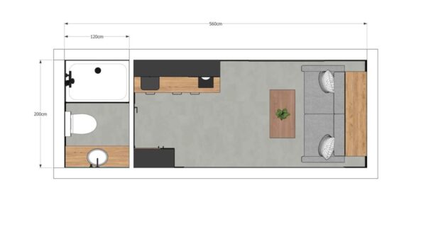 Tiny House Modulair L15 – Premium Comfort op 14 m²