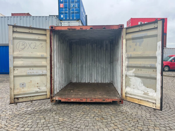 10 Voet Opslagcontainer – Rood – Tweedehands