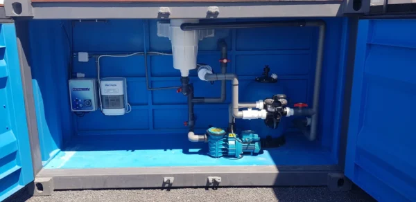 BOX Containerzwembad 20 ft – Robuust, Waterdicht & Direct Plaatsbaar